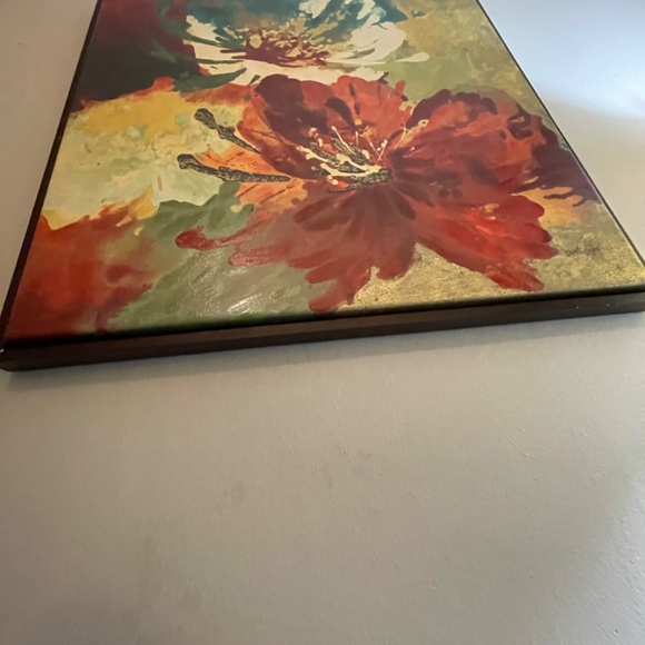 Vintage Signed Agnes Saint Leger Canvas Painting Framed - Picture 4 of 16